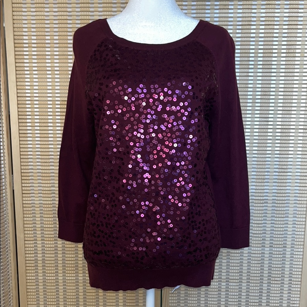 LOFT  Sequin Sweater
